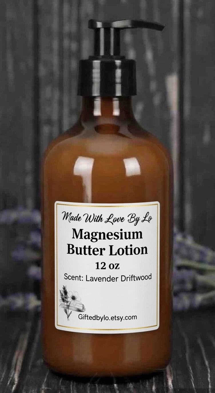 Magnesium Shea Butter Lotion 12 OZ