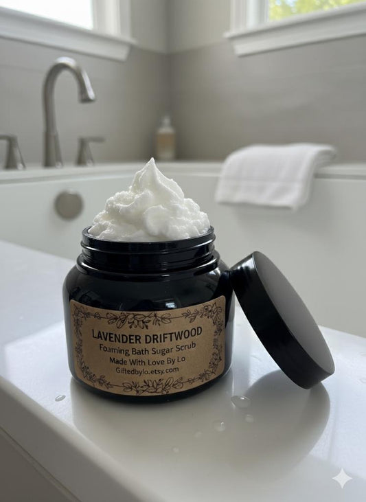 Foaming Sugar Scrub Soap, Coconut Oil, Vitamin E